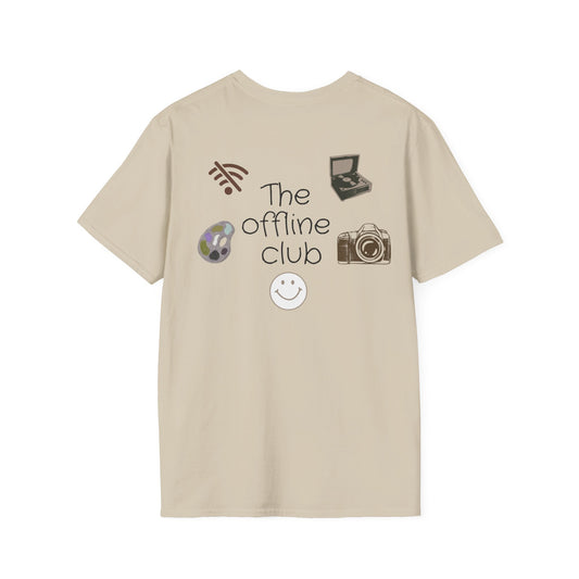 Softstyle Club Offline Introvert Classic Clean Cozy Cute WiFi Design T-Shirt