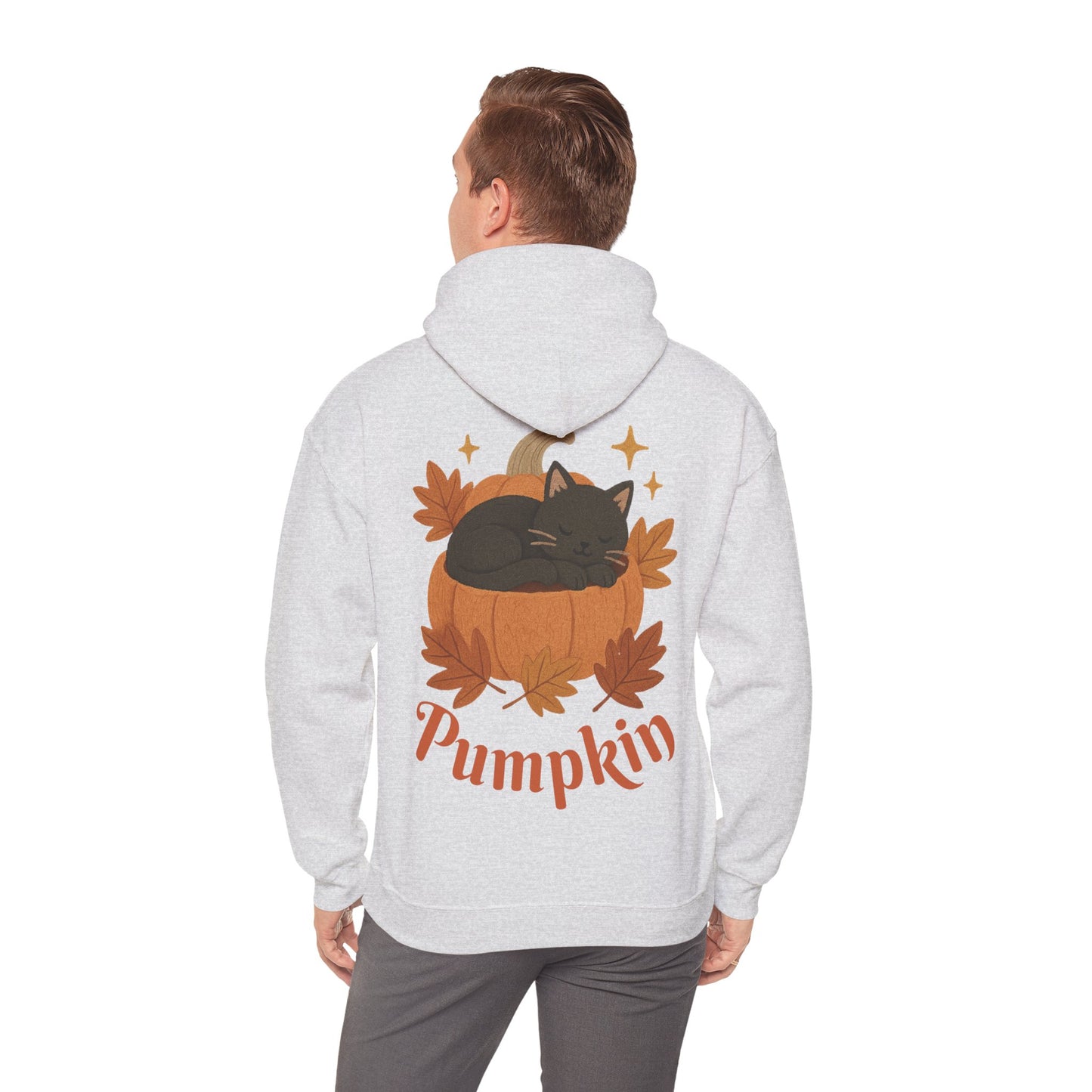 Sweat-shirt chat citrouille