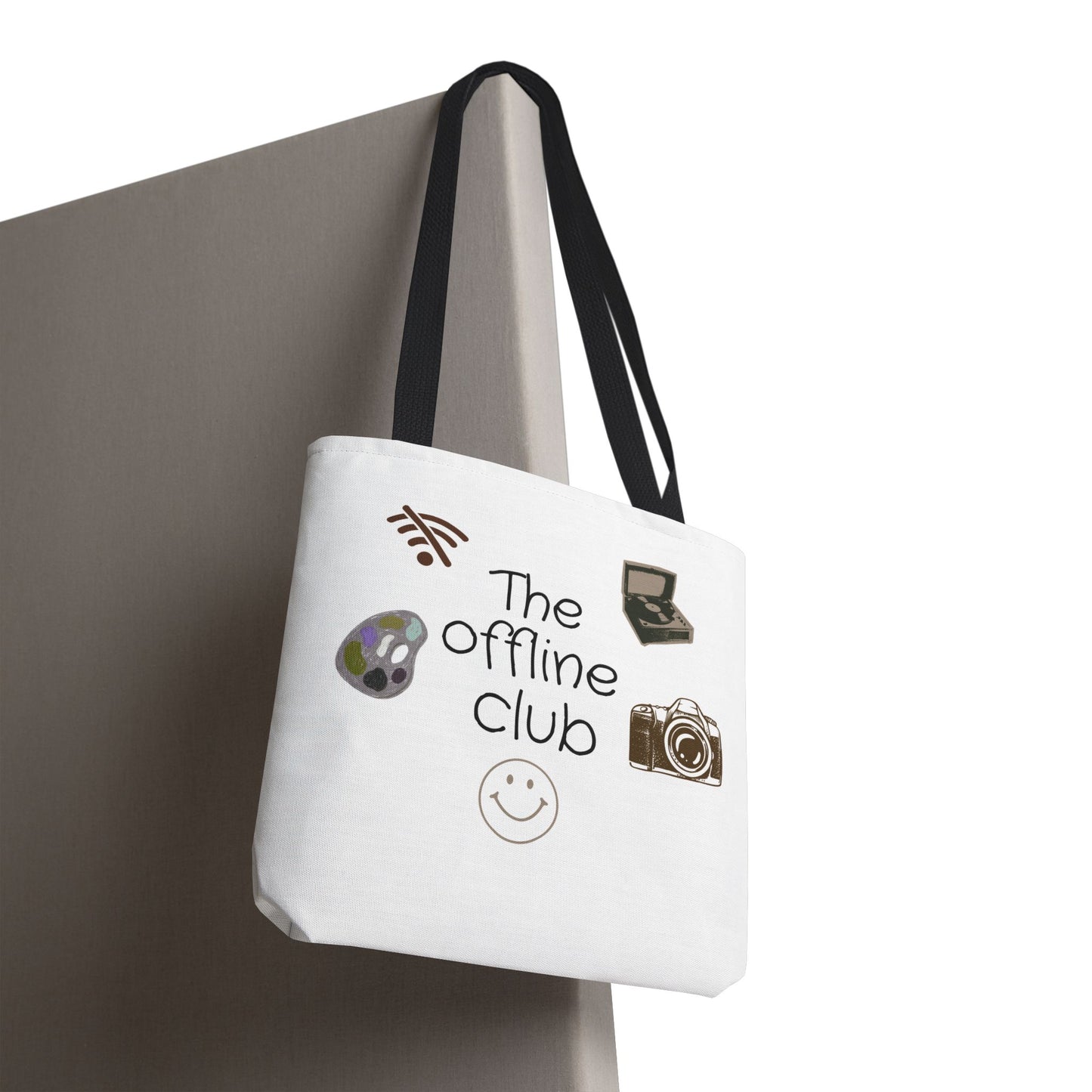 Tote Bag - Classic Clean Cozy Club Offline Introvert WiFi Design