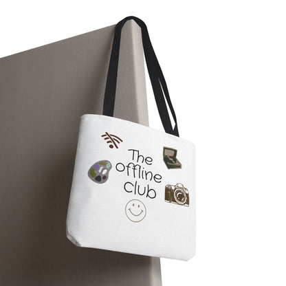 Tote Bag - Classic Clean Cozy Club Offline Introvert WiFi Design