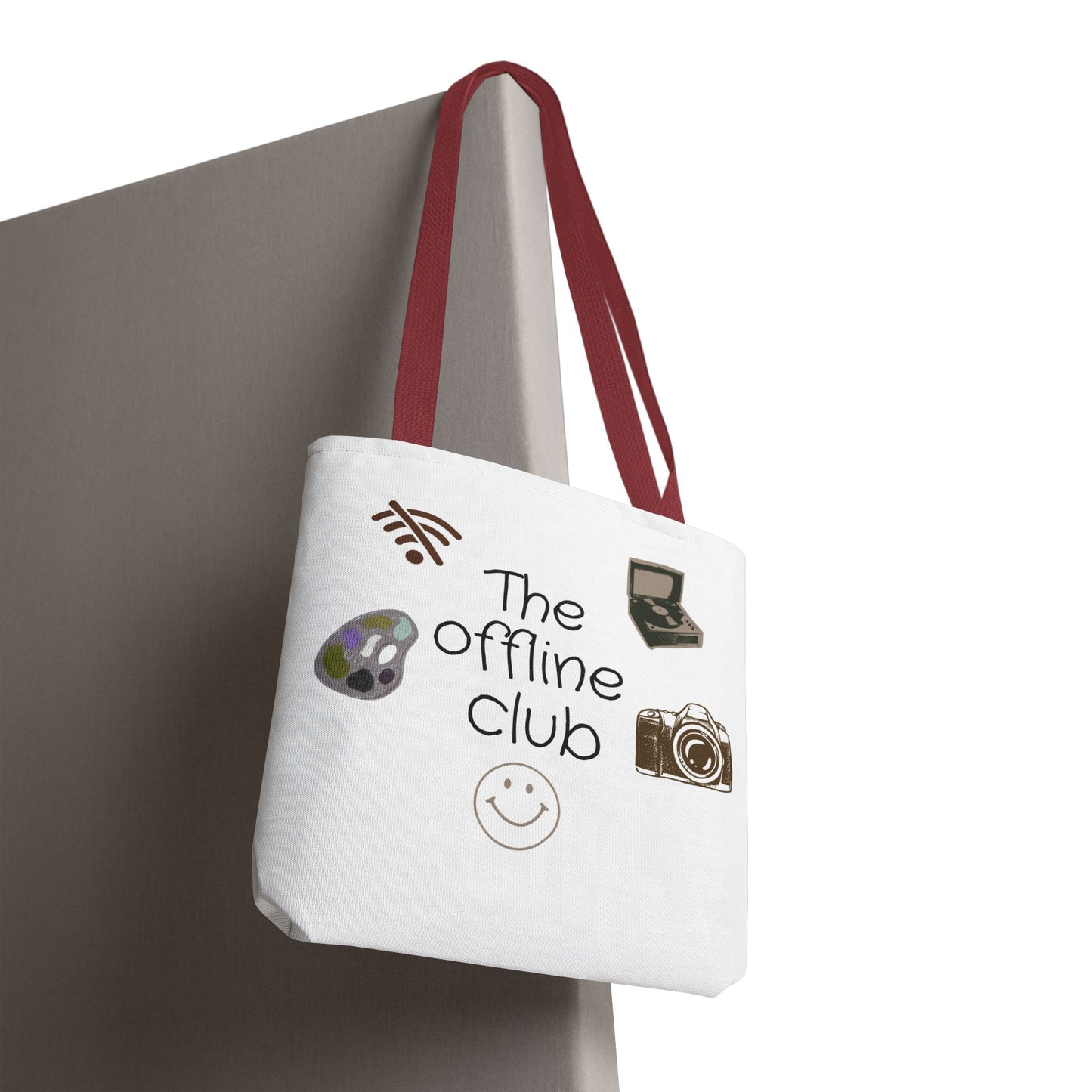 Tote Bag - Classic Clean Cozy Club Offline Introvert WiFi Design