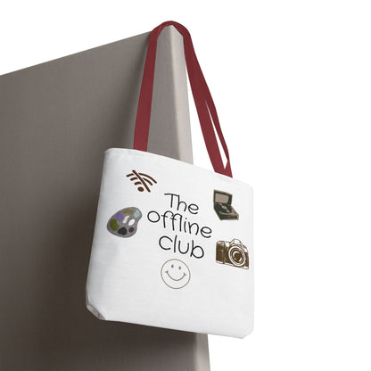 Tote Bag - Classic Clean Cozy Club Offline Introvert WiFi Design