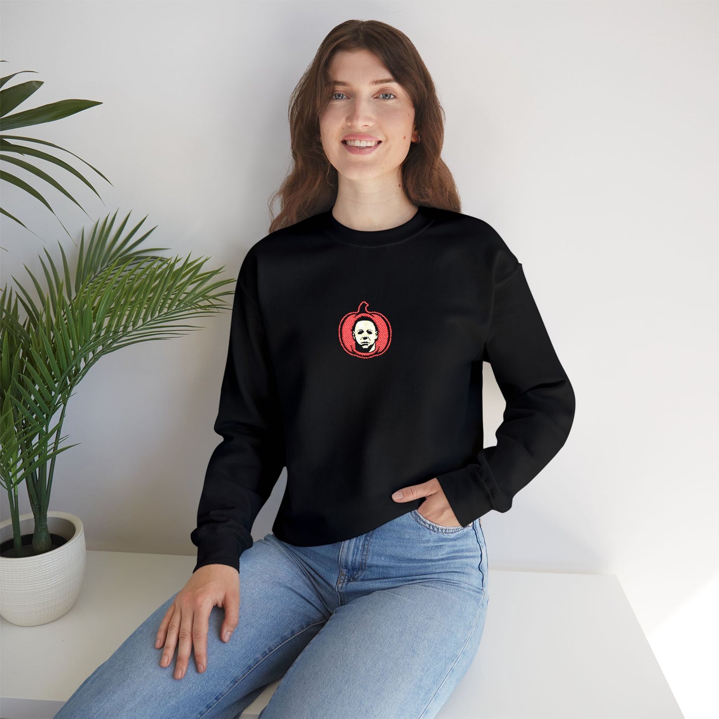 Michael Myers (Halloween) Abóbora Vermelha Sweatshirt
