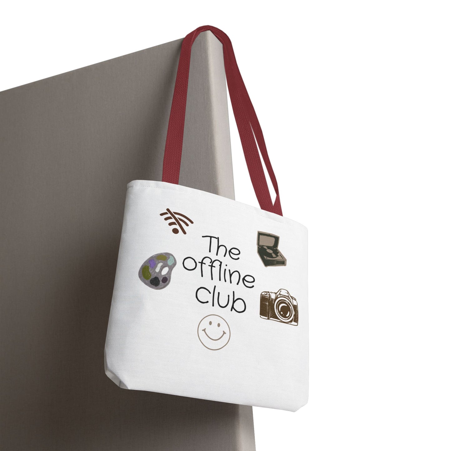Tote Bag - Classic Clean Cozy Club Offline Introvert WiFi Design