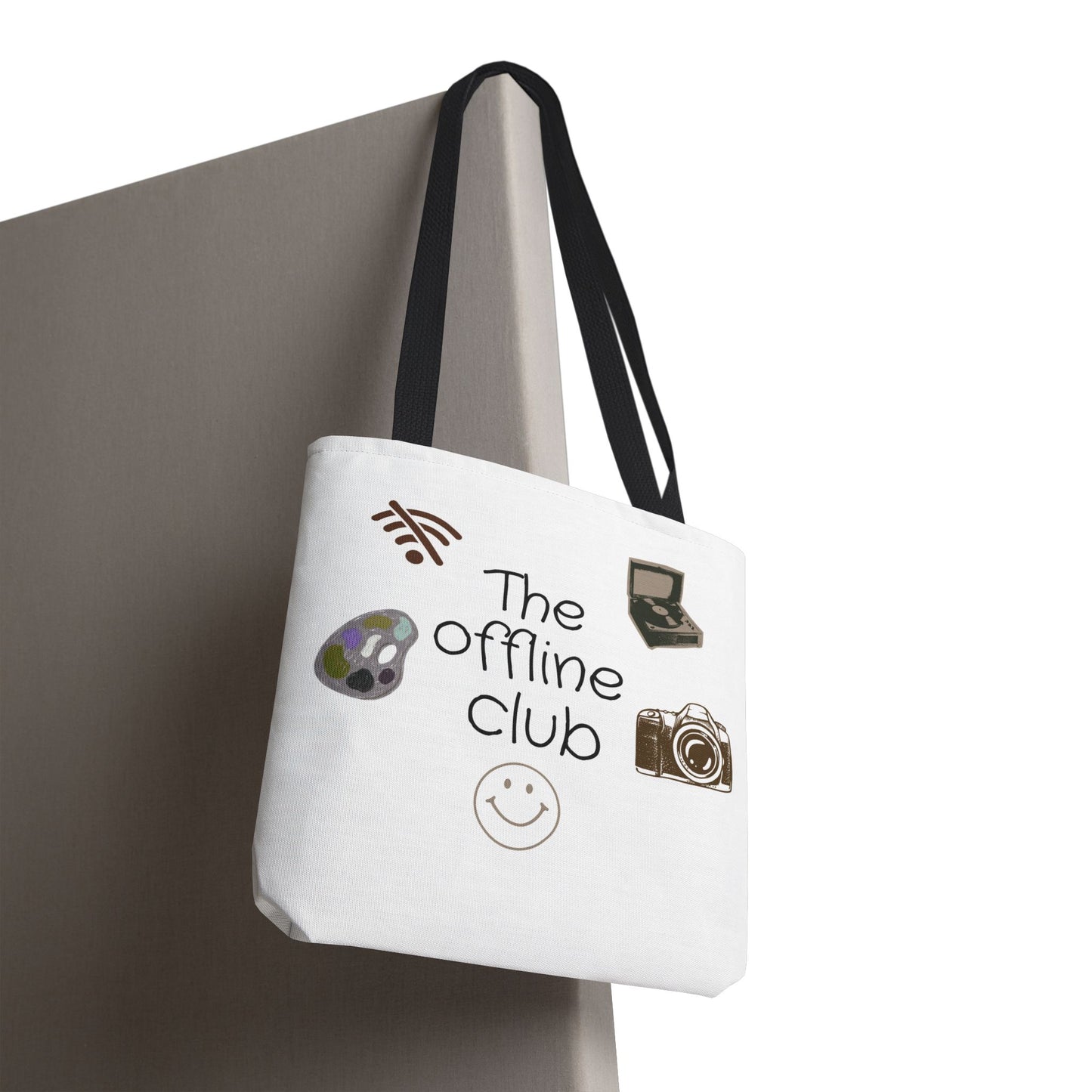 Tote Bag - Classic Clean Cozy Club Offline Introvert WiFi Design