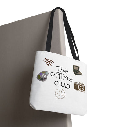Tote Bag - Classic Clean Cozy Club Offline Introvert WiFi Design