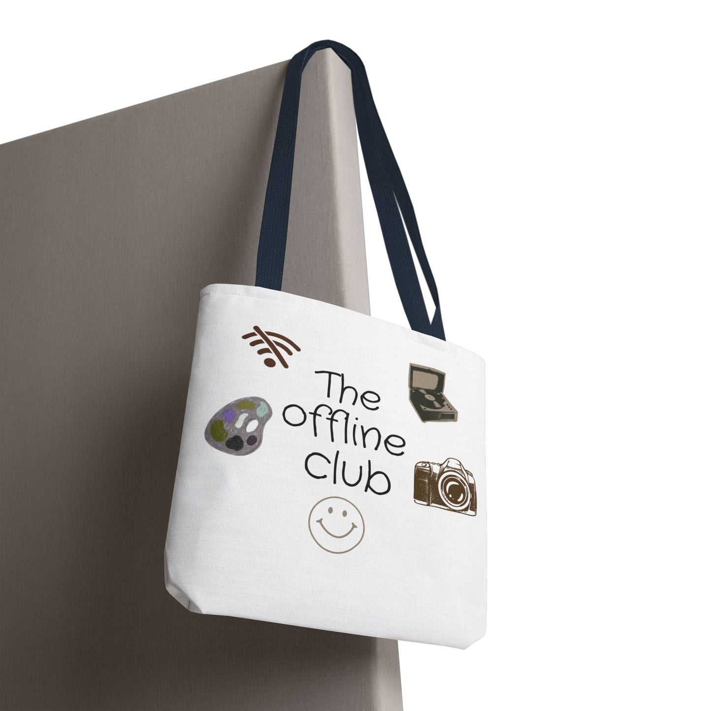 Tote Bag - Classic Clean Cozy Club Offline Introvert WiFi Design