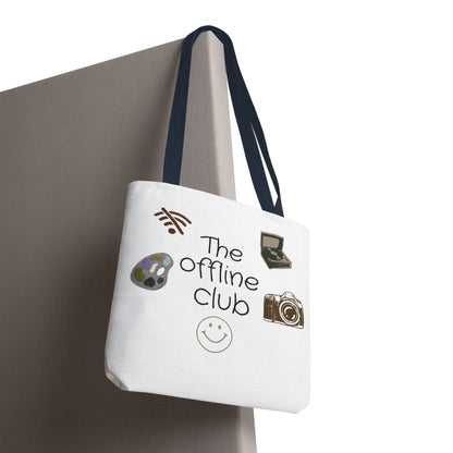 Tote Bag - Classic Clean Cozy Club Offline Introvert WiFi Design