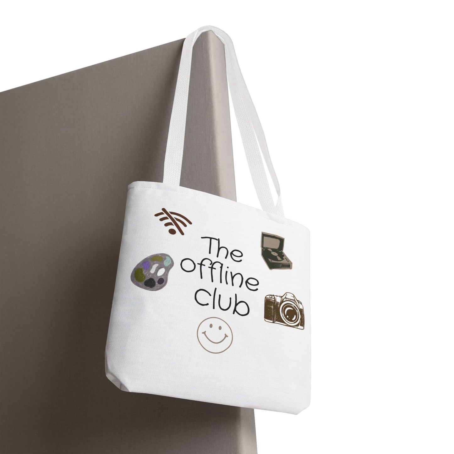 Tote Bag - Classic Clean Cozy Club Offline Introvert WiFi Design