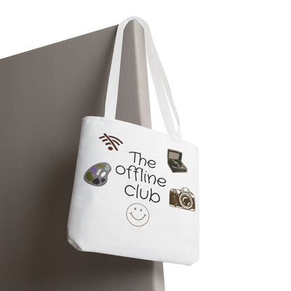Tote Bag - Classic Clean Cozy Club Offline Introvert WiFi Design