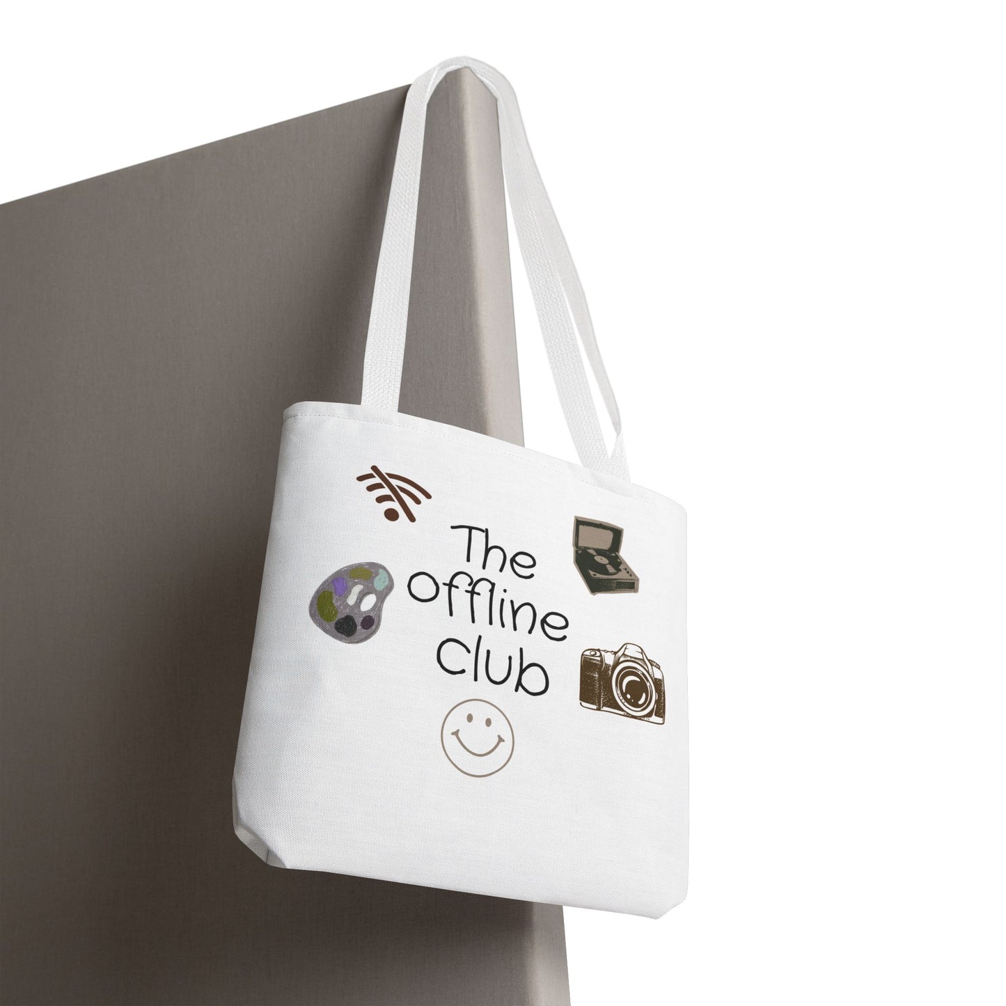 Tote Bag - Classic Clean Cozy Club Offline Introvert WiFi Design