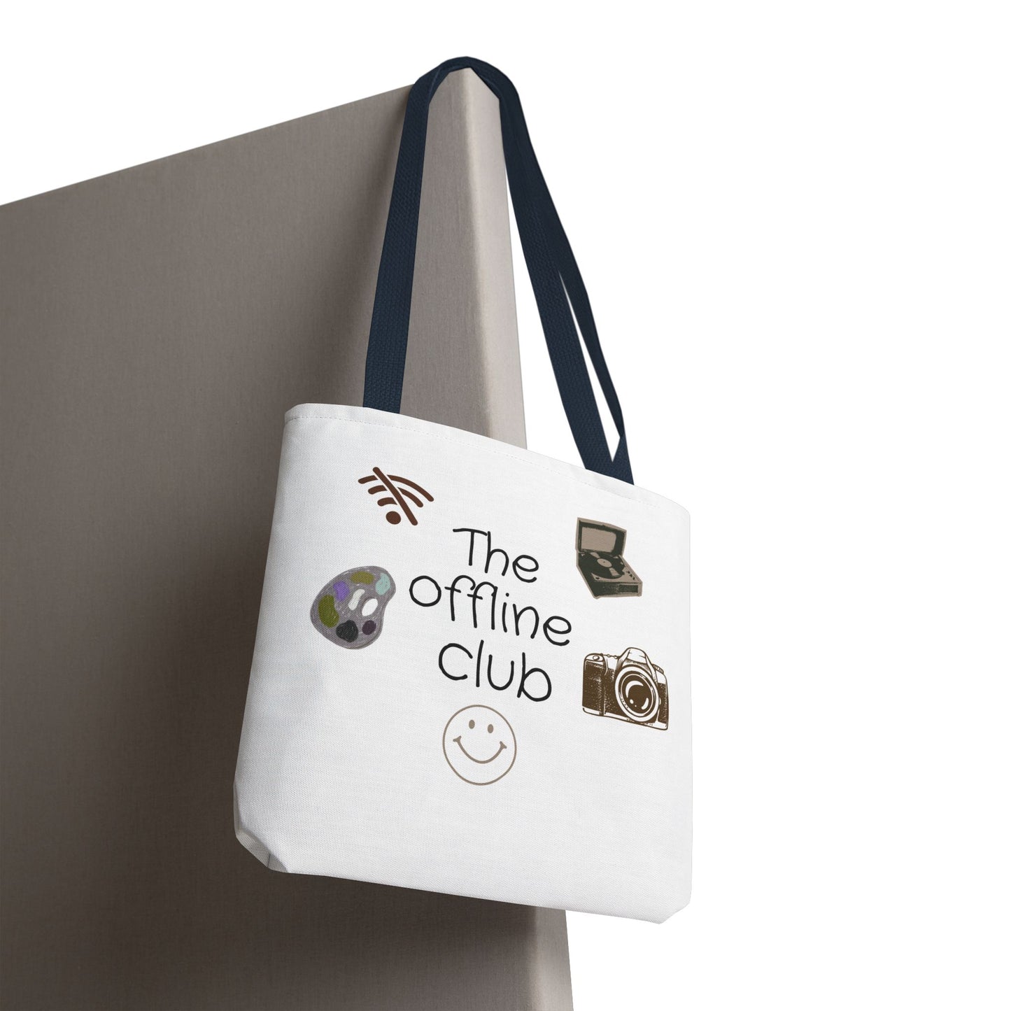 Tote Bag - Classic Clean Cozy Club Offline Introvert WiFi Design