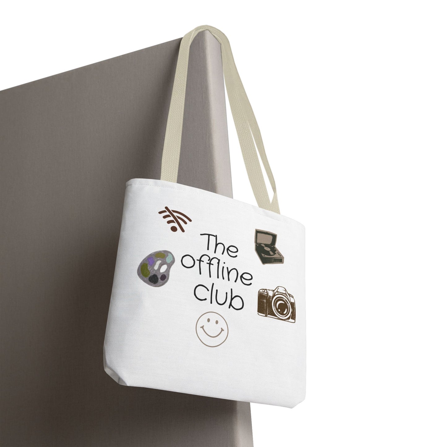 Tote Bag - Classic Clean Cozy Club Offline Introvert WiFi Design