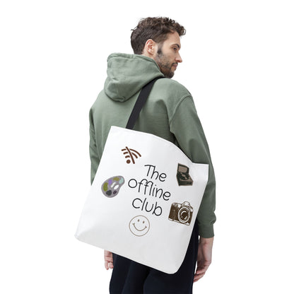 Tote Bag - Classic Clean Cozy Club Offline Introvert WiFi Design