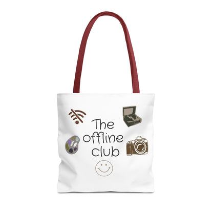 Tote Bag - Classic Clean Cozy Club Offline Introvert WiFi Design