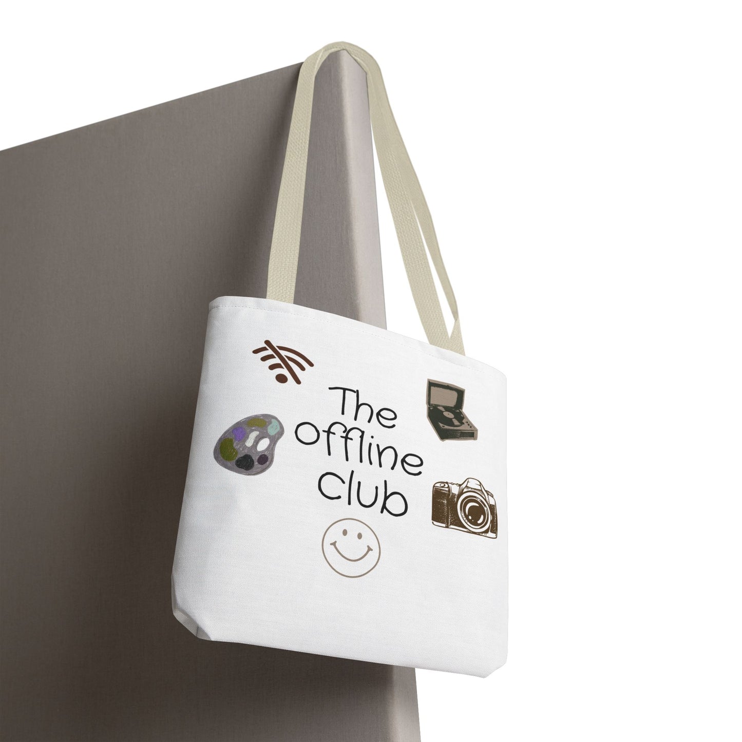Tote Bag - Classic Clean Cozy Club Offline Introvert WiFi Design