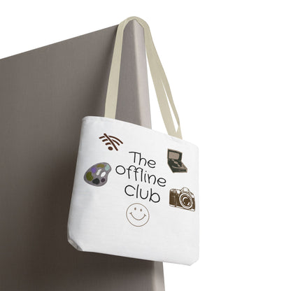 Tote Bag - Classic Clean Cozy Club Offline Introvert WiFi Design